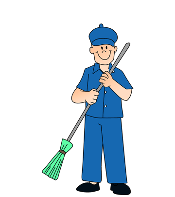 Sweeper coloring pages for kids to color and print