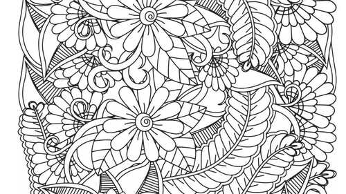 Stress relief coloring pages zen tangle doodle coloring pages