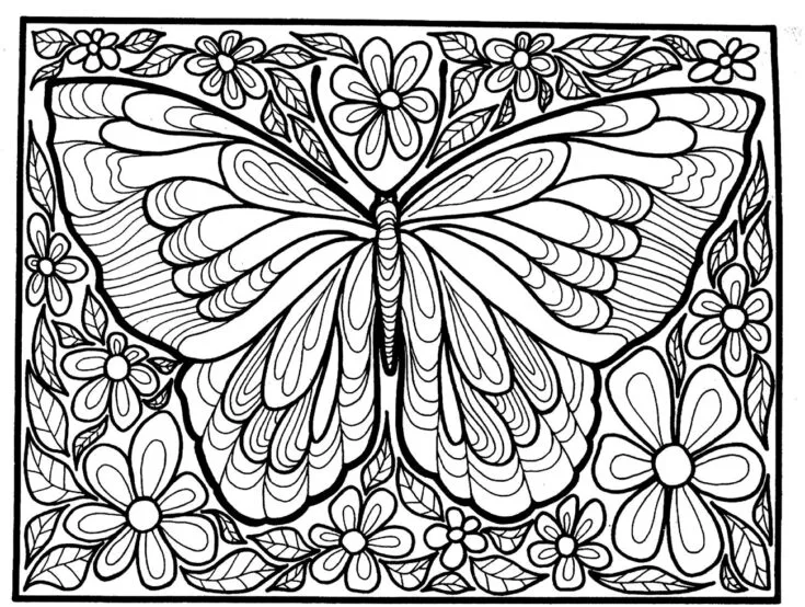 Stress relief coloring pages for adults