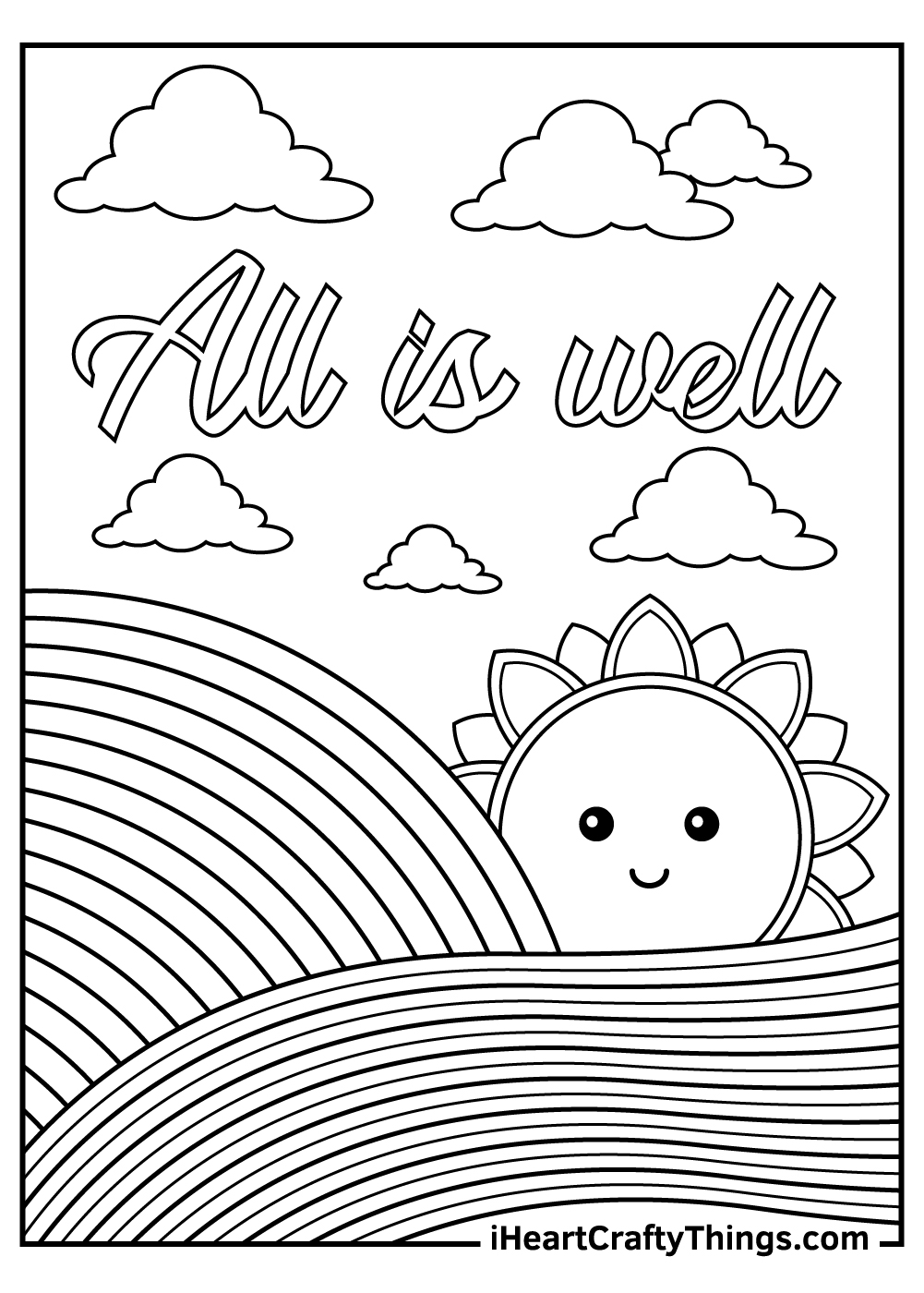 Stress relief coloring pages free printables