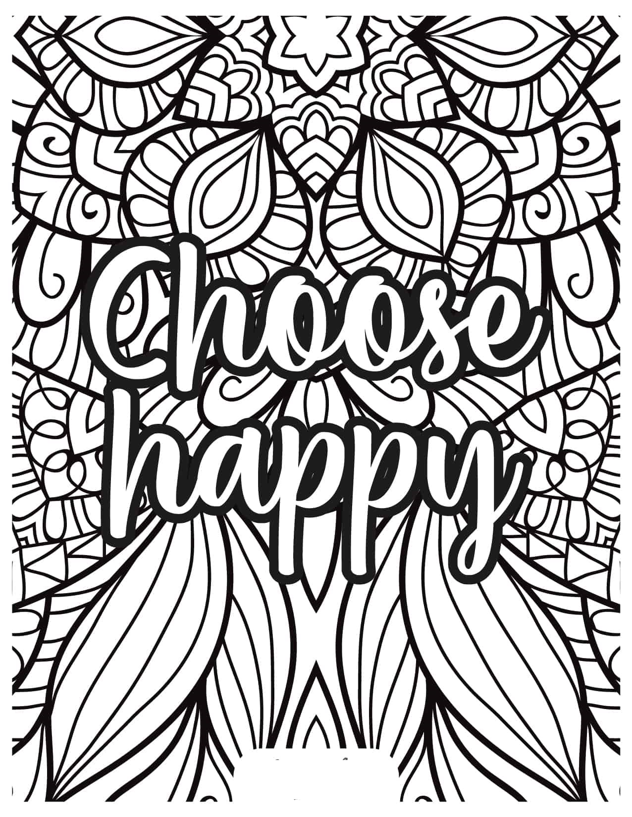 Adult stress relief coloring pages pdf to print