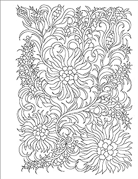 Stress relief flower coloring book for adults beautiful and relaxing floral designs arrangements and bouquets callisto publishing books