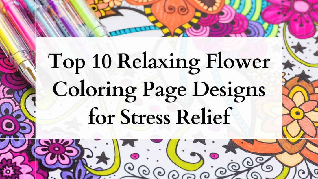 Top relaxing flower coloring page designs for stress relief â coloring