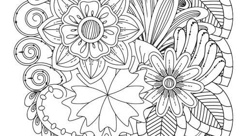 Zen tangle stress relief coloring pages zen tangle doodle coloring pages