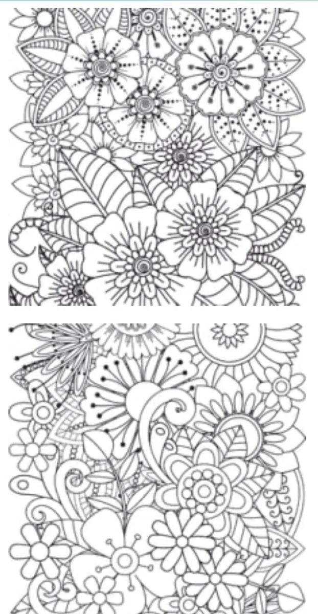 Adult flower coloring book large print anxiety and stress relieving designs