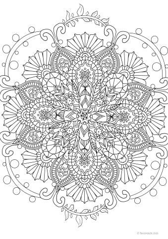 Mandala design for creative stress