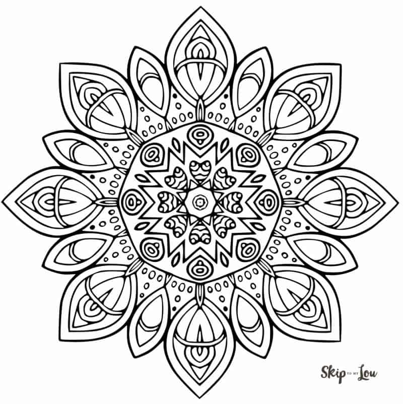 Color your stress away with mandala coloring pages skip to my lou