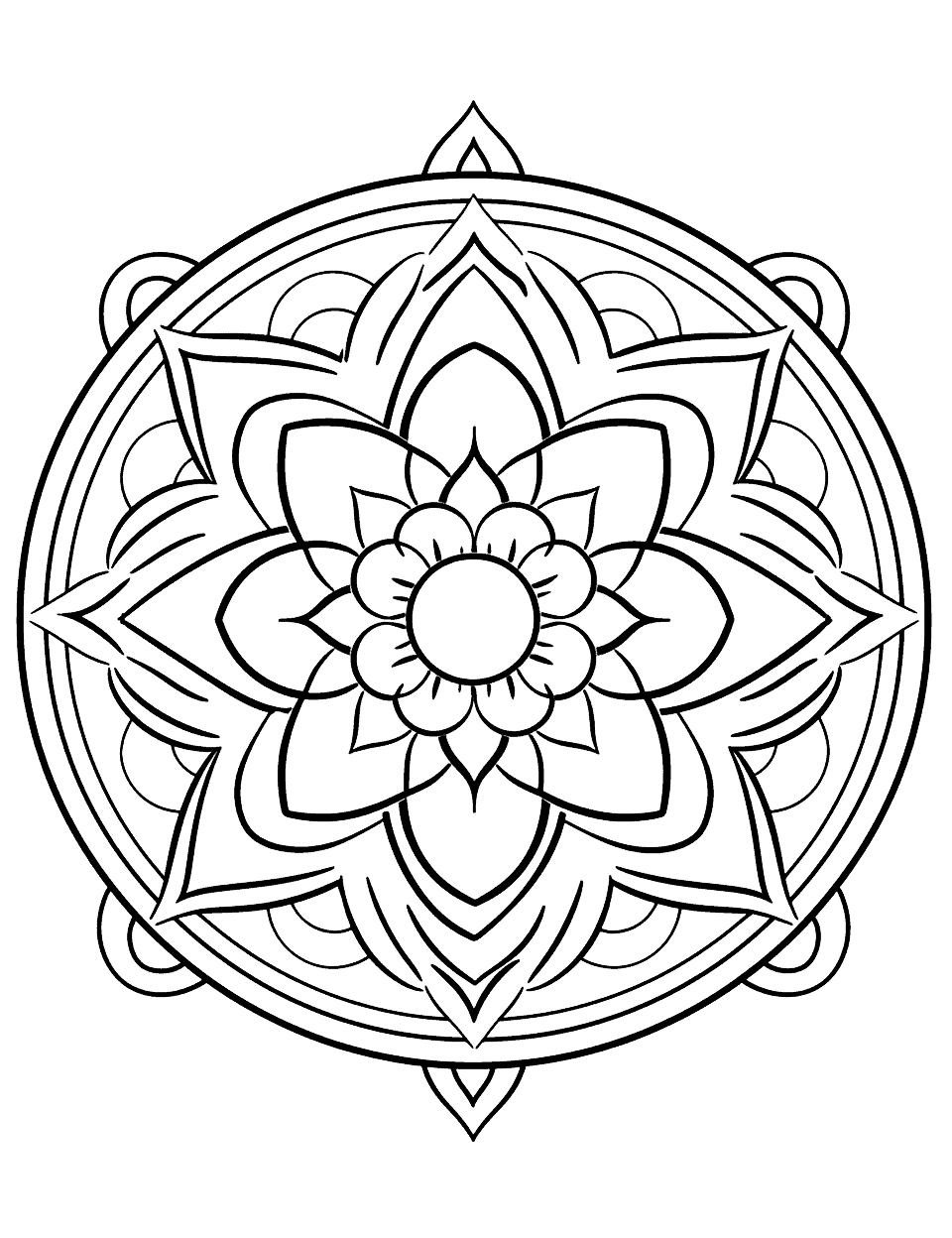 Mandala coloring pages free printable sheets