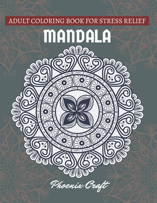 Mandala adult coloring book for stress