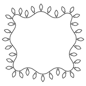 Christmas lights coloring pages free coloring pages