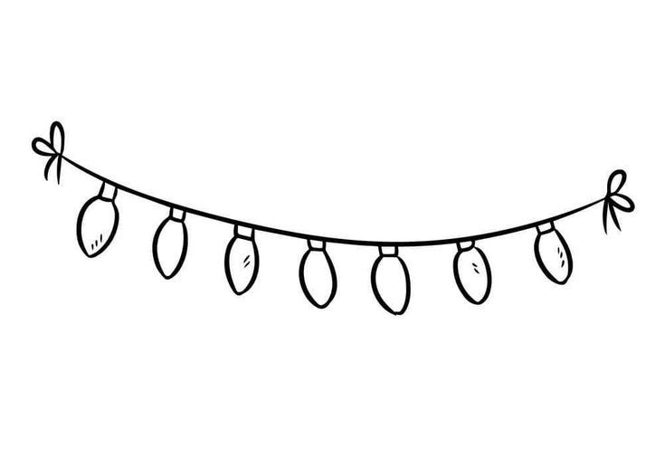 A beautiful garland coloring pages coloring pages color garland