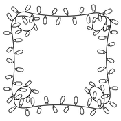 Christmas lights coloring pages free coloring pages