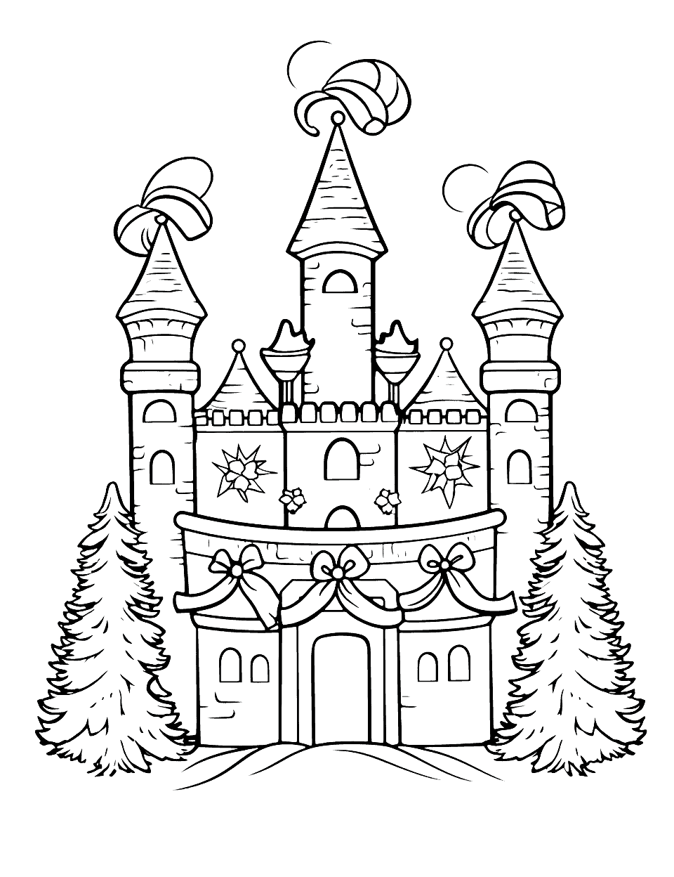 Christmas coloring pages free printable sheets