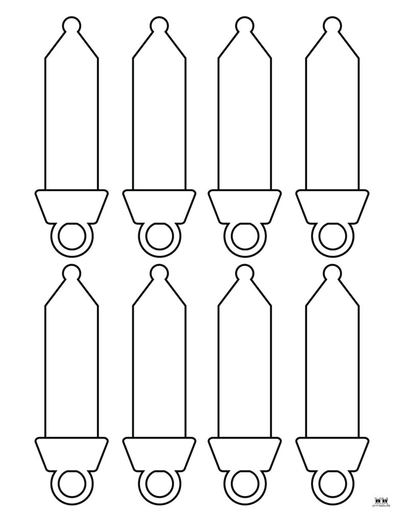 Christmas light templates