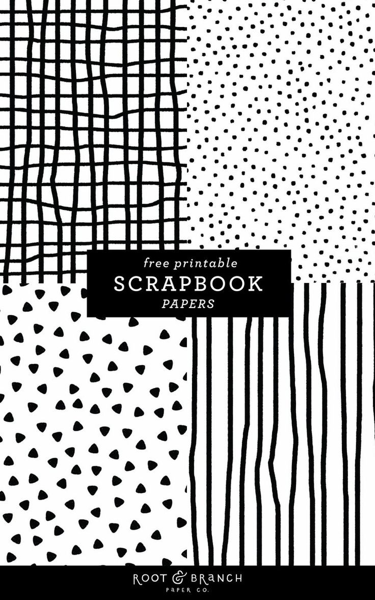 Free printable scrapbook papers black and white prints â root branch paper co scrapbook paper designs free scrapbook paper white scrapbook