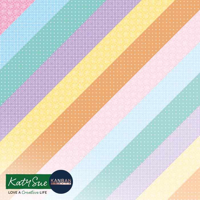 Pretty pastels printed cardstock sheets â katy sue designs