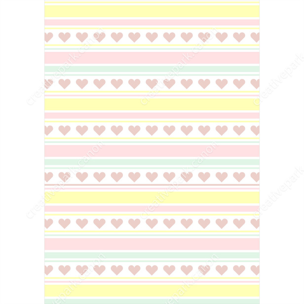 Pattern paper stripe heart pastel