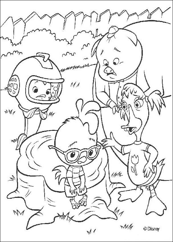 Chicken little coloring pages