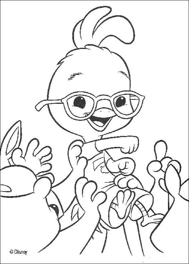 Chicken little coloring pages