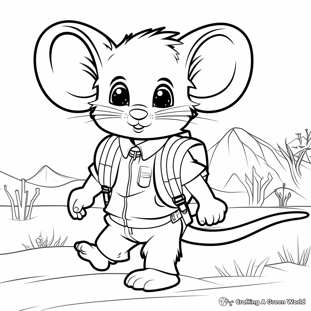 Mouse coloring pages