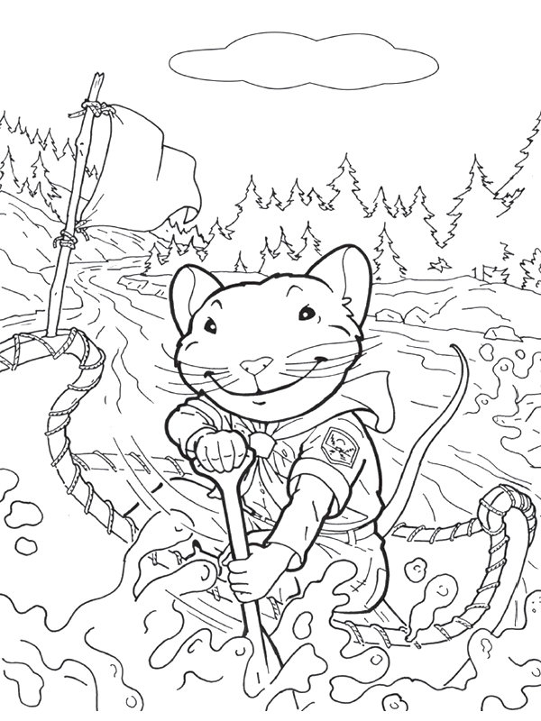 Stuart little coloring page