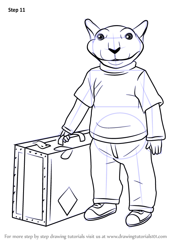 How to draw stuart little stuart little step by step