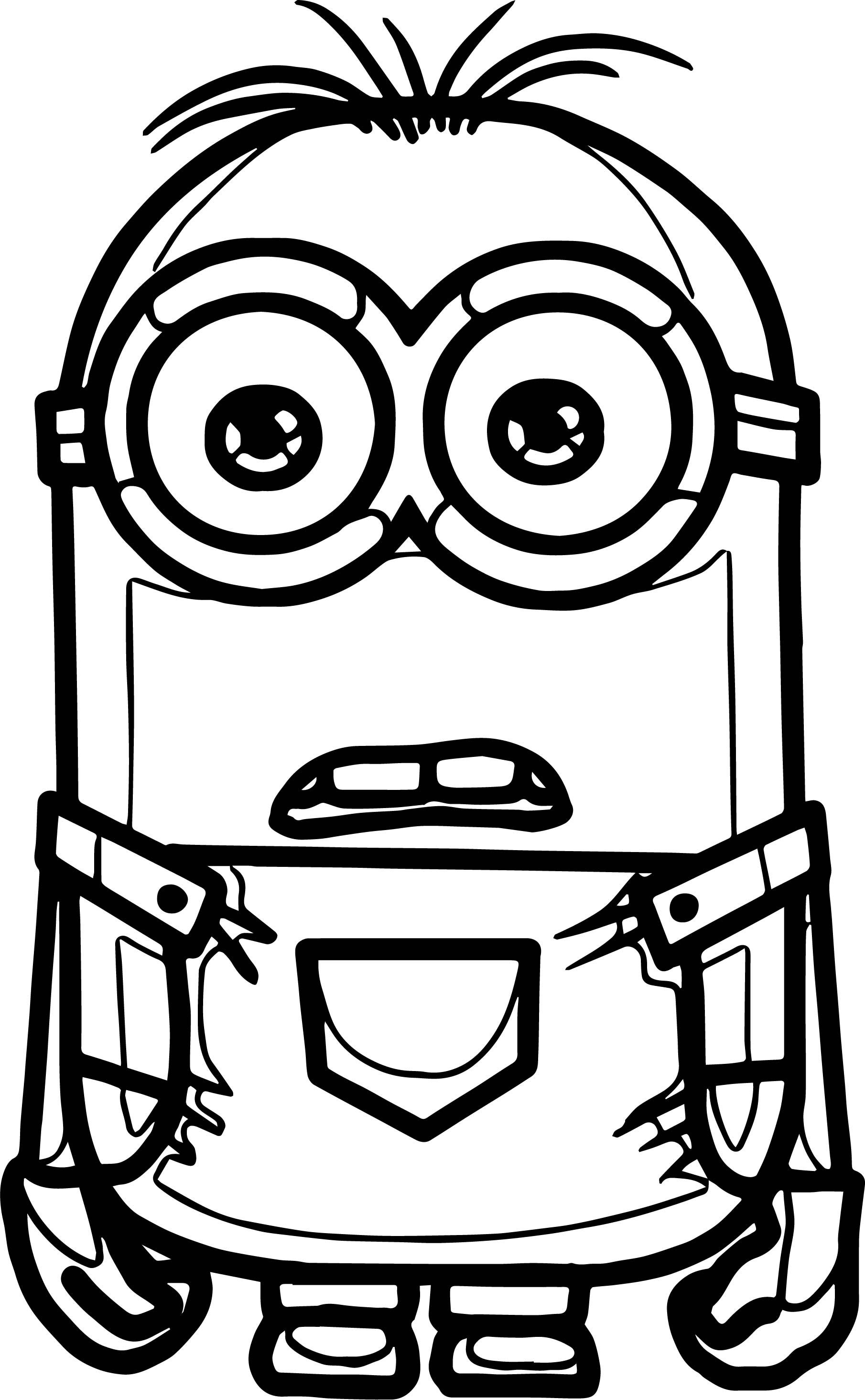 Minion stuart what the coloring page