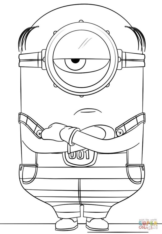 Creative photo of despicable me coloring pages