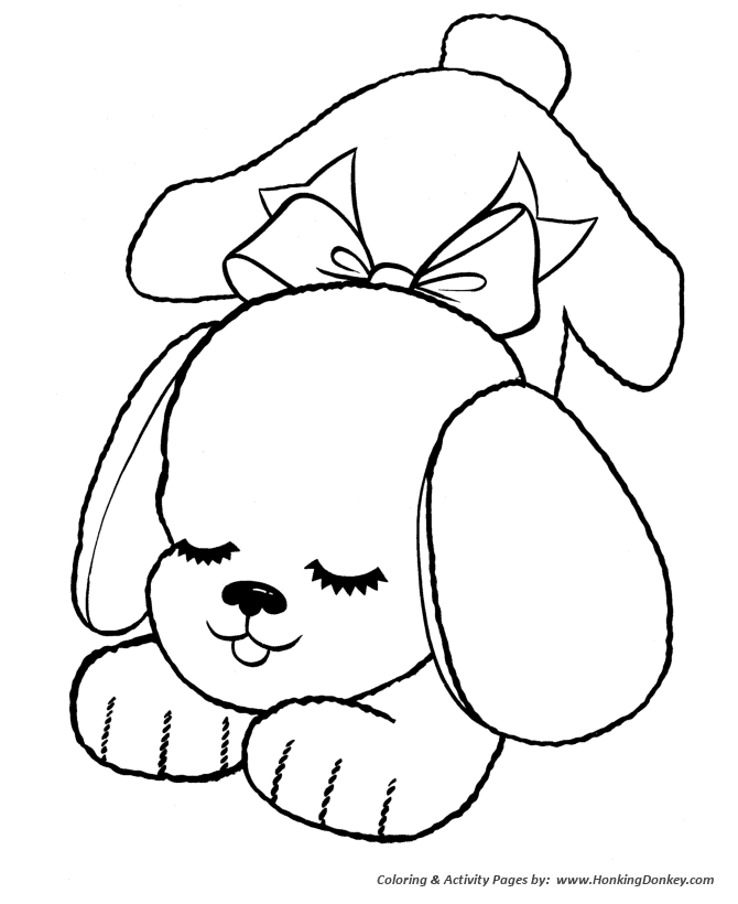 Toy stuffed dog coloring pages toy stuffed animal coloring page and kids activity sheet