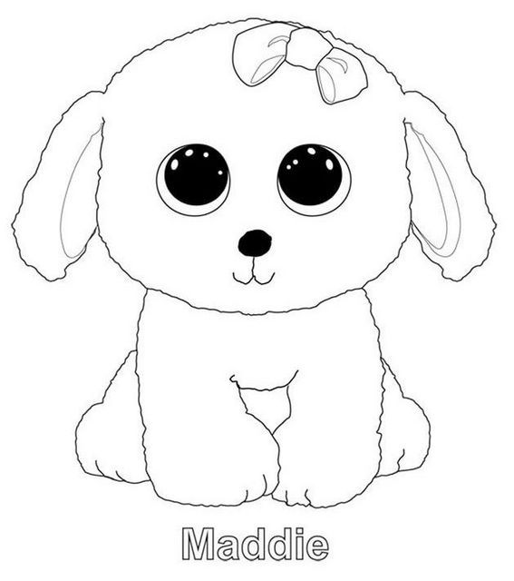 Beanie boo coloring pages featuring favorite the stuffed animals and teddy bears baby coloring pages beanie boo cartoon coloring pages