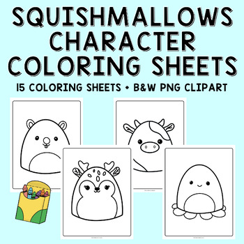 Stuffed animal color page free tpt