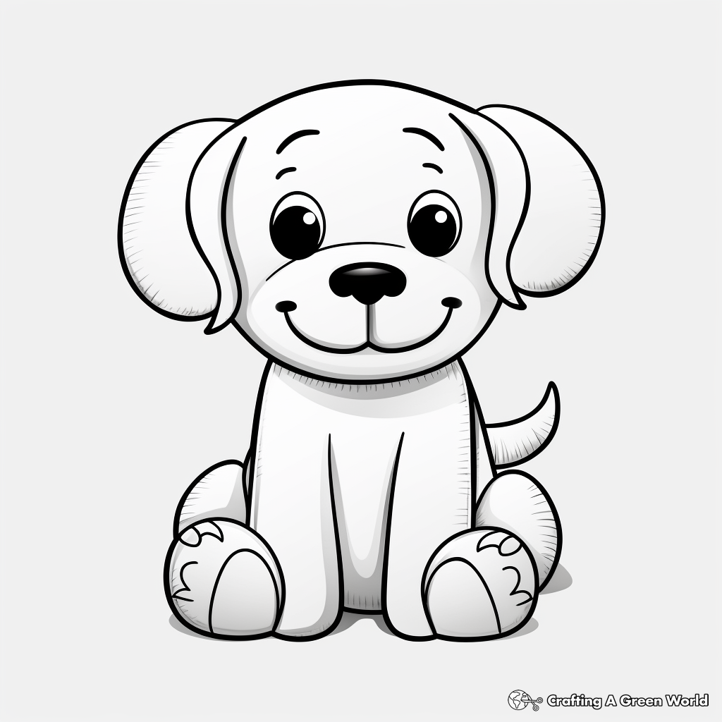 Dog toy coloring pages