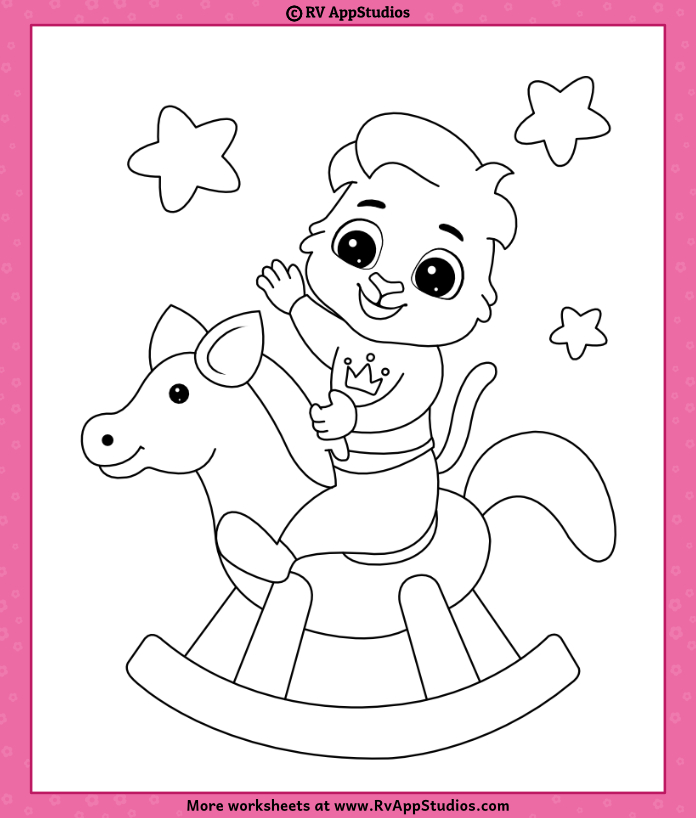 Free toy horse coloring pages for kids toys coloring printables