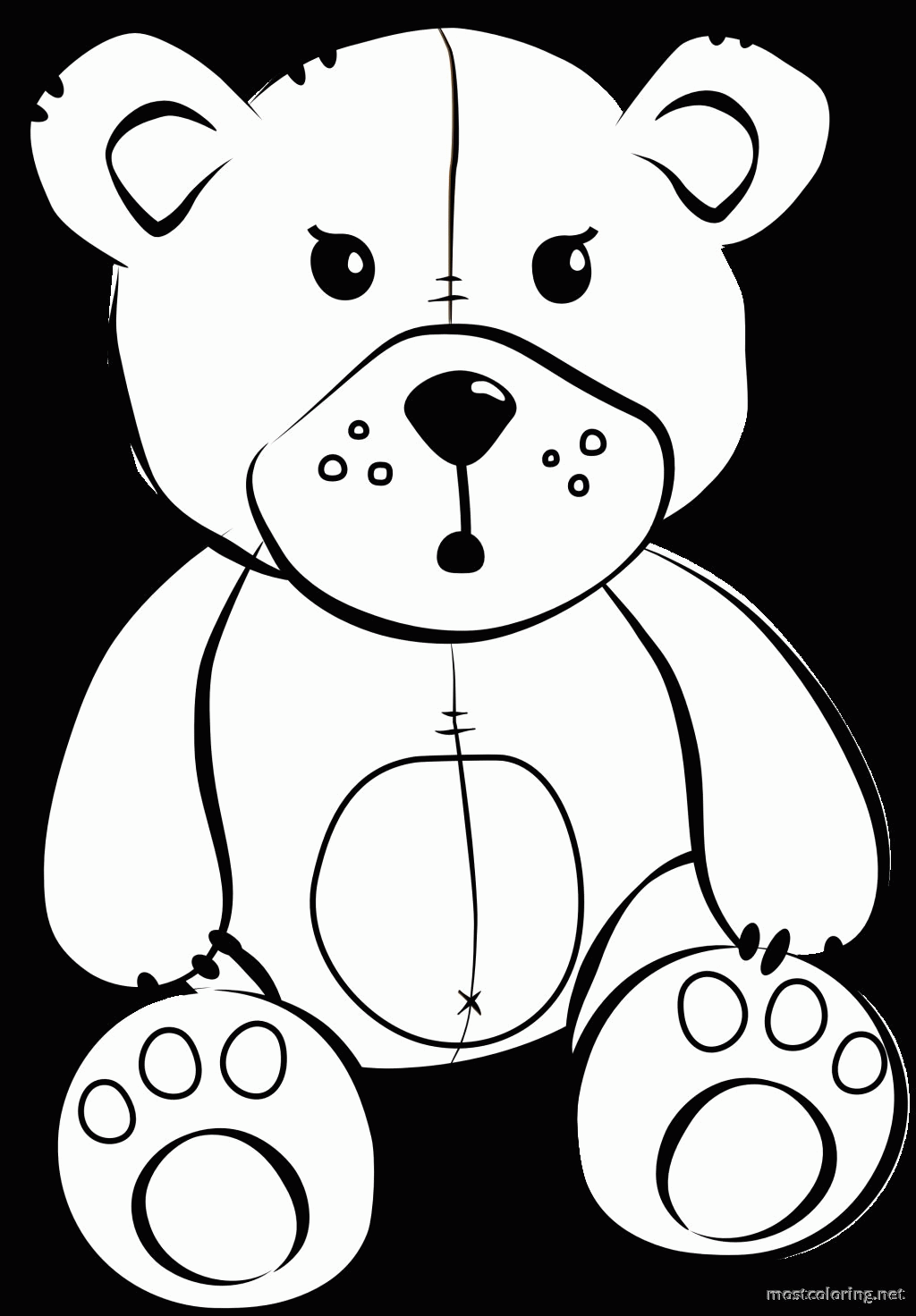 Stuffed animal coloring pages