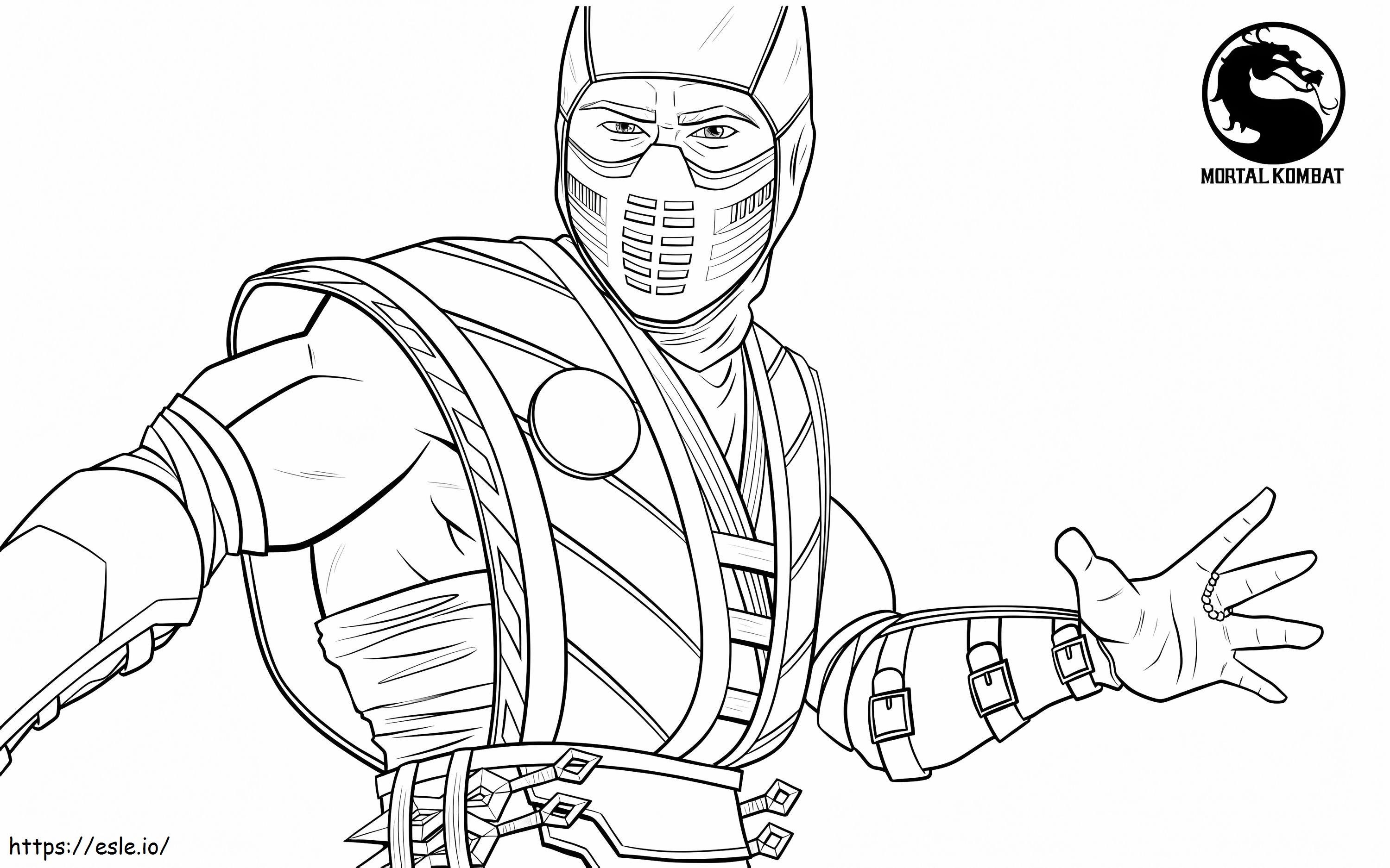 Sub zero coloring page