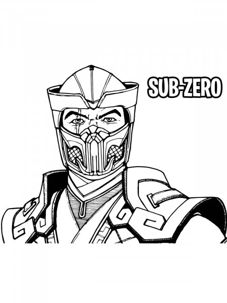 Sub zero coloring pages