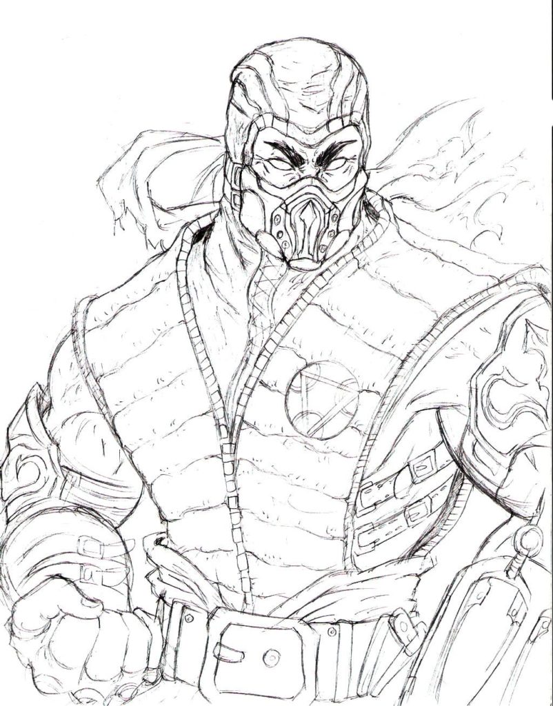 Sub zero coloring pages