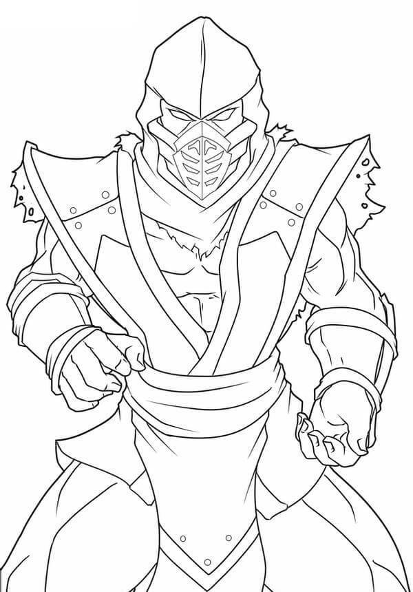 Mortal kombat coloring pages printable for free download