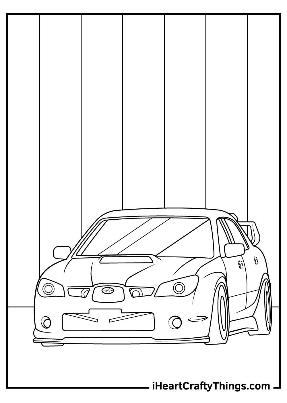 Sports car coloring pages updated