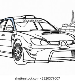 Coloring book artistic image photo impreza ai