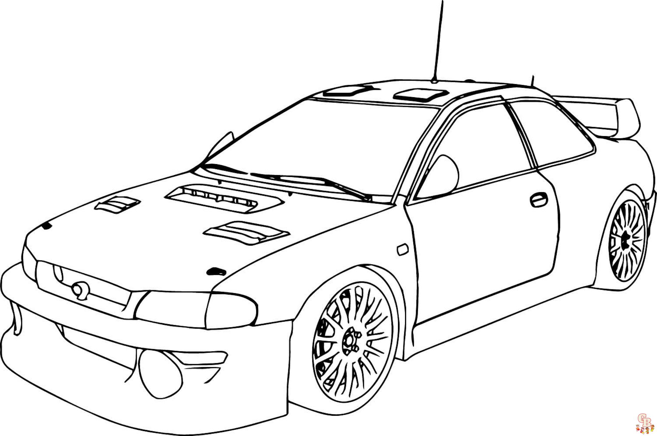 Race car coloring pages