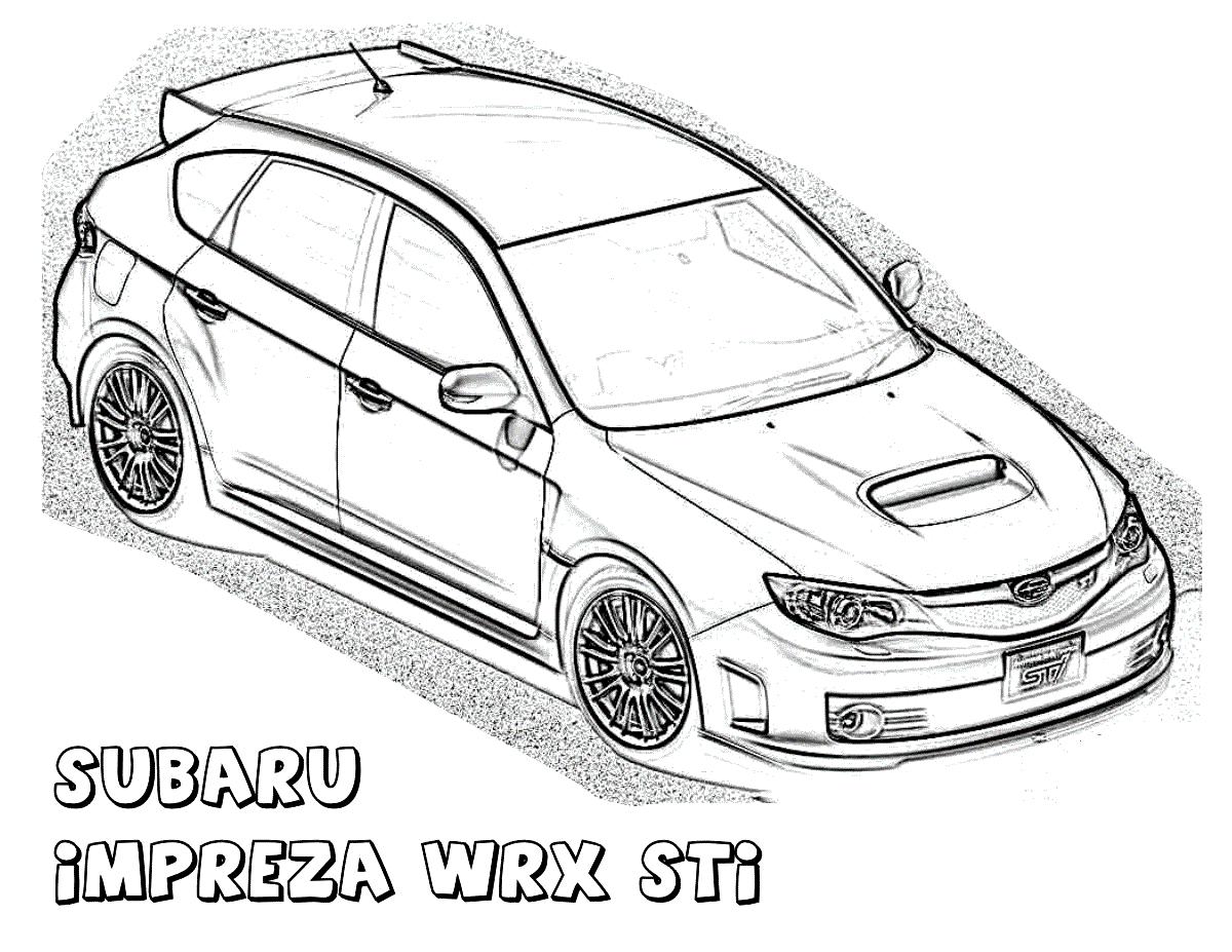 Rallycross coloring pages printable pdf