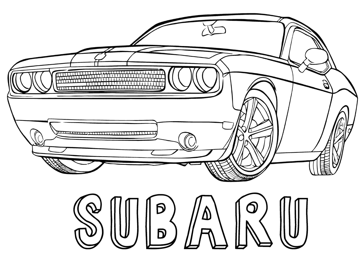 Subaru coloring pages coloring pages to download and print