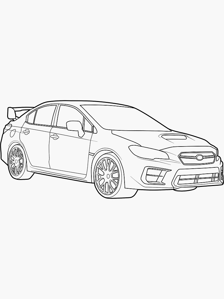 Subie subaru wrx sti sticker for sale by susk