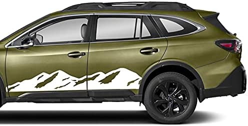 Adventure side graphics vinyl decals patible with subaru outback white automotive