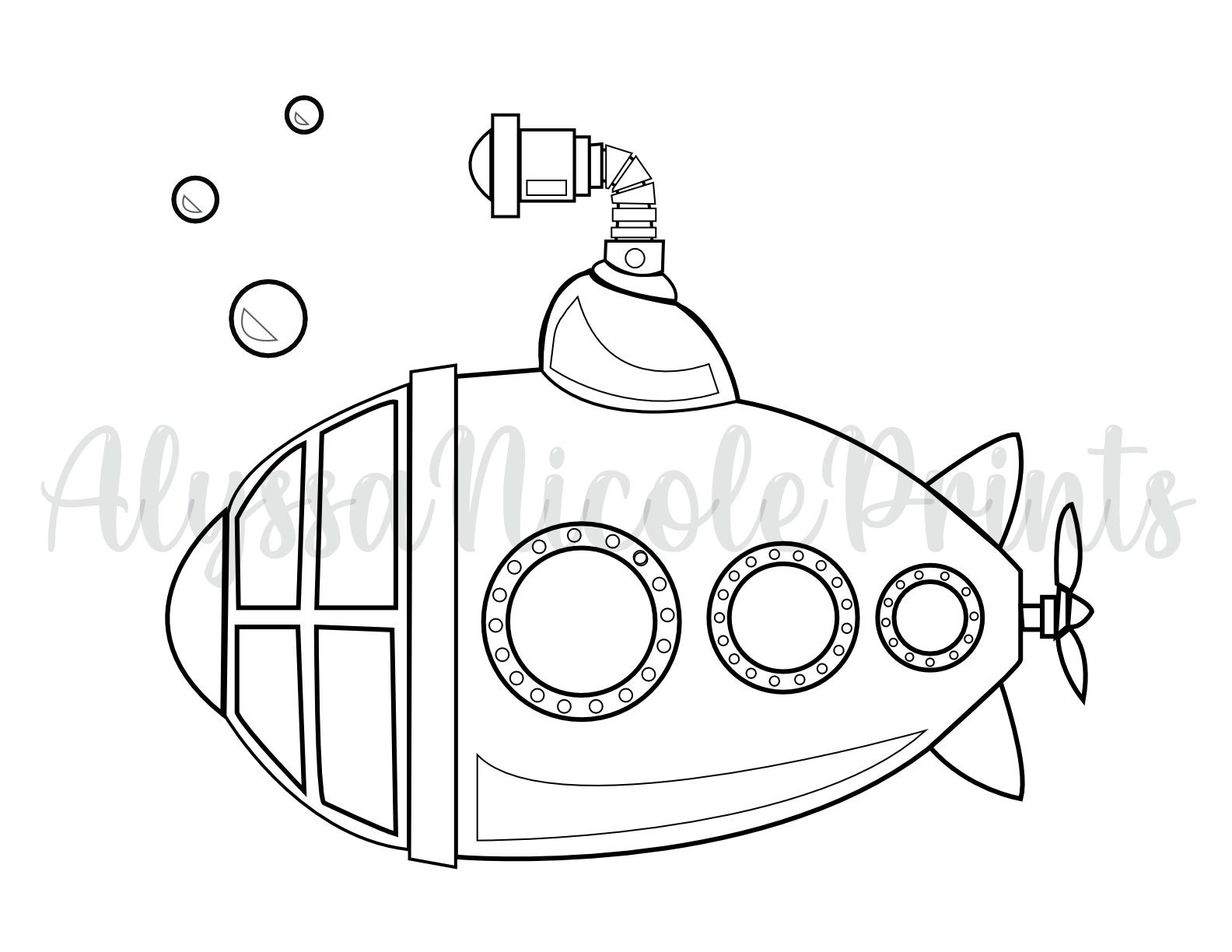 Submarine coloring page coloring pages submarine drawing page childrens coloring children color marker drawing color school activity