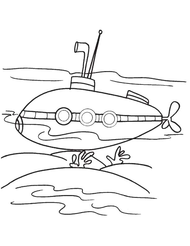 Submarine underwater coloring page download free submarine underwater coloring page for kids best coloring pages