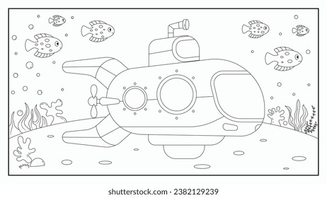 Submarine coloring pages images stock photos d objects vectors