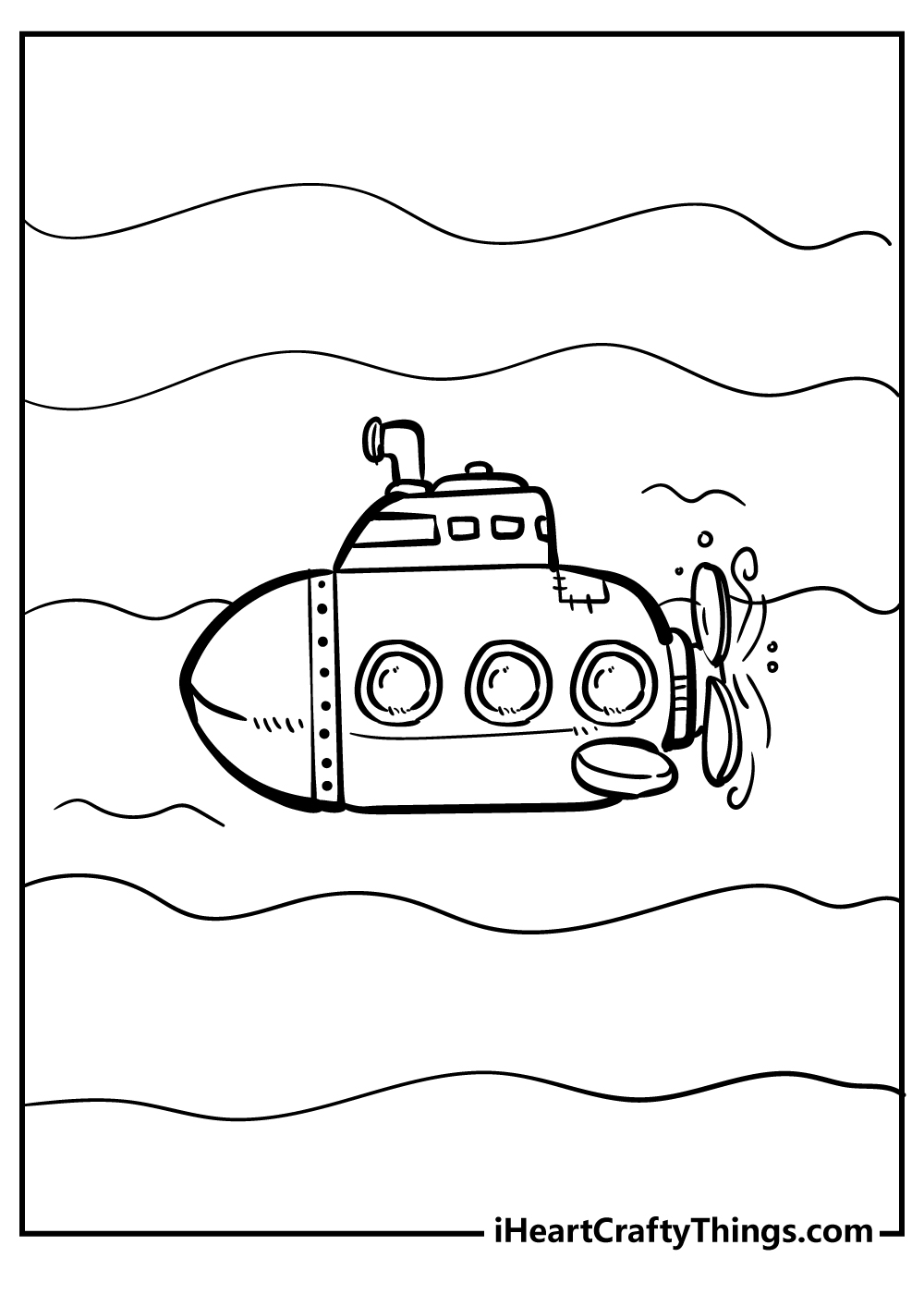 Submarine pages free printables