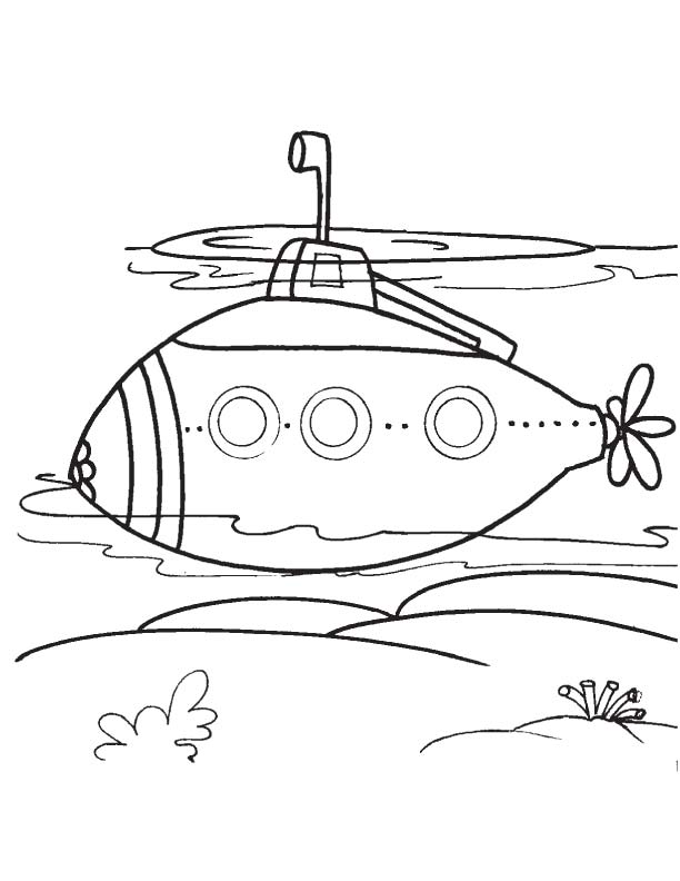 Modern submarine coloring page download free modern submarine coloring page for kids best coloring pages